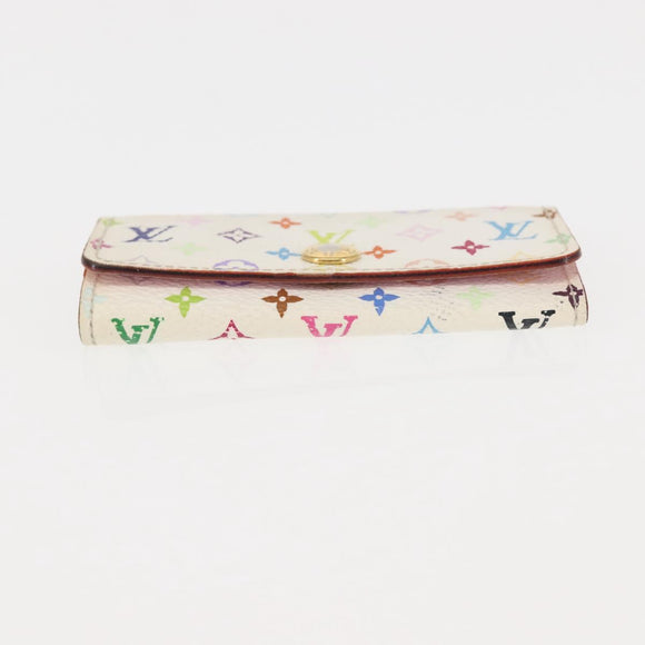 LOUIS VUITTON Monogram Multicolor Multicles 4 Key Case White M93731 Auth 146034