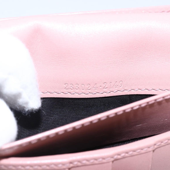 GUCCI GG Canvas Long Wallet Beige 233024 Auth 146036