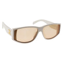 CELINE Triomphe Sunglasses plastic White CL40227U Auth 146039-1