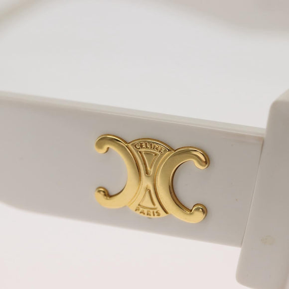 CELINE Triomphe Sunglasses plastic White CL40227U Auth 146039