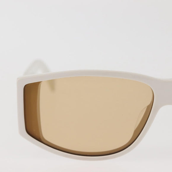 CELINE Triomphe Sunglasses plastic White CL40227U Auth 146039