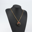 LOUIS VUITTON Pandantif Magnetic Necklace metal Gold Tone M66406 LV Auth 146041-15