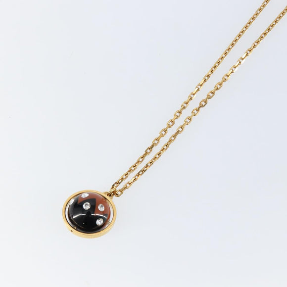 LOUIS VUITTON Pandantif Magnetic Necklace metal Gold Tone M66406 LV Auth 146041