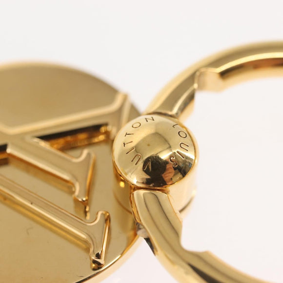 LOUIS VUITTON Smartphone Ring Von Ring Louise metal Gold Tone M64290 Auth 146042