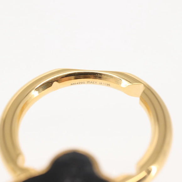 LOUIS VUITTON Smartphone Ring Von Ring Louise metal Gold Tone M64290 Auth 146042