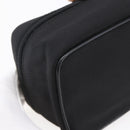 GUCCI Bamboo Vanity Hand Bag Nylon Black Silver 032 1956 0151 Auth 146043-14