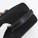 GUCCI Bamboo Vanity Hand Bag Nylon Black Silver 032 1956 0151 Auth 146043-6