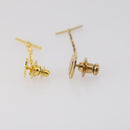 Christian Dior Nek Tie Pin Titanic metal 2Set Gold Tone Auth 146044-4