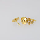 Christian Dior Nek Tie Pin Titanic metal 2Set Gold Tone Auth 146044-7