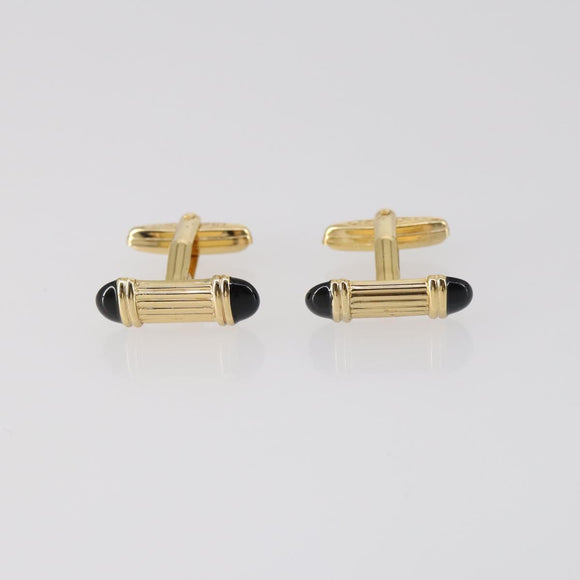 Christian Dior Nek Tie Pin Titanic metal 2Set Gold Tone Auth 146044