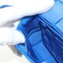 BOTTEGA VENETA MAXI INTRECCIATO Cassette Shoulder Bag Leather Blue Auth 146045V-21