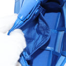 BOTTEGA VENETA MAXI INTRECCIATO Cassette Shoulder Bag Leather Blue Auth 146045V-22