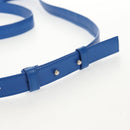 BOTTEGA VENETA MAXI INTRECCIATO Cassette Shoulder Bag Leather Blue Auth 146045V-8