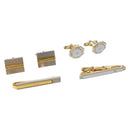 Christian Dior Nek Tie Pin Cuffs metal 2Set Gold Tone Auth 146047-1