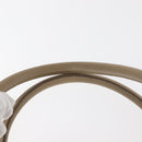 LOEWE 160th Anniversary Model Hand Bag Suede Turquoise Blue Gold Auth 146049-14