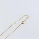 Christian Dior Rhinestone CD Logo Necklace metal Gold Tone Auth 146052-10