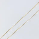 Christian Dior Rhinestone CD Logo Necklace metal Gold Tone Auth 146052-4