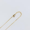 Christian Dior Rhinestone CD Logo Necklace metal Gold Tone Auth 146052-5