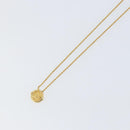 Christian Dior Rope Circle CD Logo Necklace metal Gold Tone Auth 146053-4