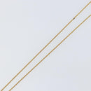 Christian Dior Rope Circle CD Logo Necklace metal Gold Tone Auth 146053-5