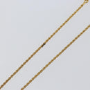 Christian Dior Rope Circle CD Logo Necklace metal Gold Tone Auth 146053-7
