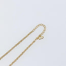 Christian Dior Rhinestone CD logo Necklace metal Gold Tone Auth 146055-12