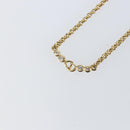 Christian Dior Rhinestone CD logo Necklace metal Gold Tone Auth 146055-3