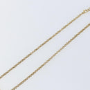 Christian Dior Rhinestone CD logo Necklace metal Gold Tone Auth 146055-5