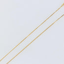 Christian Dior Rhinestone Teardrop CD logo Necklace metal Gold Tone Auth 146057-11