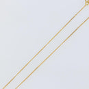 Christian Dior Rhinestone Teardrop CD logo Necklace metal Gold Tone Auth 146057-5