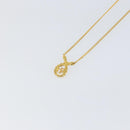 Christian Dior Rhinestone Teardrop CD logo Necklace metal Gold Tone Auth 146057-9