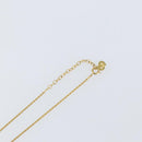 Christian Dior Rope Circle CD Logo Necklace metal Gold Tone Auth 146058-11