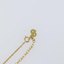 Christian Dior Rope Circle CD Logo Necklace metal Gold Tone Auth 146058-7