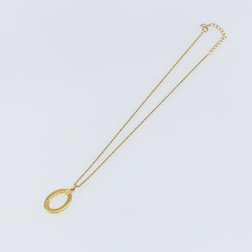 Christian Dior Circle Necklace metal Gold Tone Auth 146059 - 0