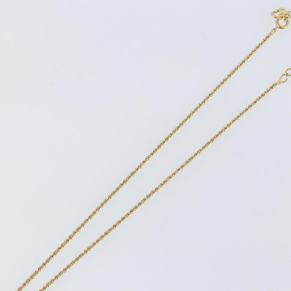 Christian Dior Circle Necklace metal Gold Tone Auth 146059
