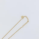 Christian Dior Circle Necklace metal Gold Tone Auth 146059-6