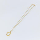 Christian Dior Circle Necklace metal Gold Tone Auth 146059-8