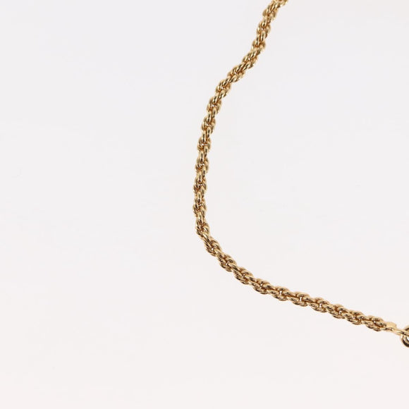 Christian Dior Circle Logo Bracelet metal Gold Tone Auth 146060