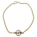 Christian Dior Circle Logo Bracelet metal Gold Tone Auth 146060-7