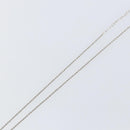 Christian Dior CD Logo Necklace metal Silver tone Auth 146061-11