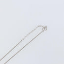 Christian Dior CD Logo Necklace metal Silver tone Auth 146061-12