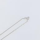 Christian Dior CD Logo Necklace metal Silver tone Auth 146061-6