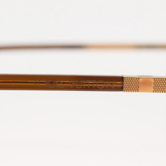 LOUIS VUITTON Damier Sunglasses Attitude metal Gold Tone Z0259U LV Auth 146064