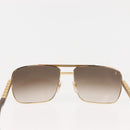 LOUIS VUITTON Damier Sunglasses Attitude metal Gold Tone Z0259U LV Auth 146064-3