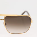 LOUIS VUITTON Damier Sunglasses Attitude metal Gold Tone Z0259U LV Auth 146064-5