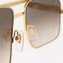 LOUIS VUITTON Damier Sunglasses Attitude metal Gold Tone Z0259U LV Auth 146064-8