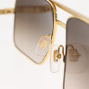 LOUIS VUITTON Damier Sunglasses Attitude metal Gold Tone Z0259U LV Auth 146064-9