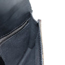 FENDI Zucca Canvas Baguette Shoulder Bag Black Brown Silver Auth 146069M-22