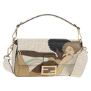 FENDI Zucca Canvas Antonio Lopez Mamma Baguette Bag 2way Ivory Auth 146070SM-1