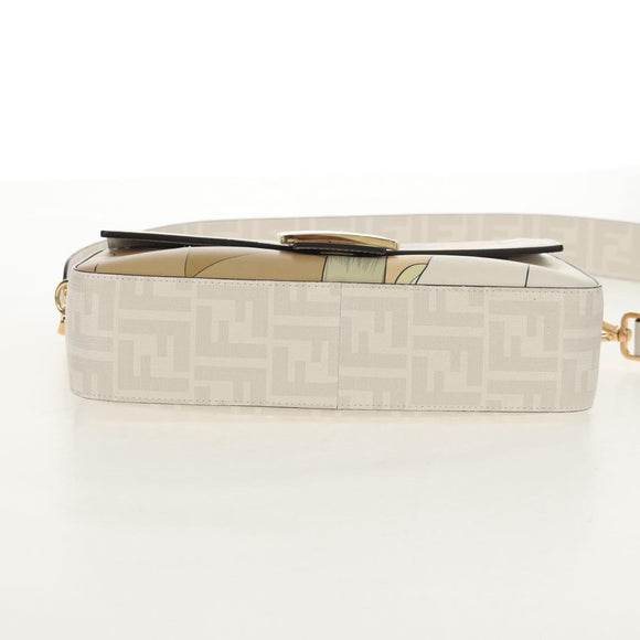 FENDI Zucca Canvas Antonio Lopez Mamma Baguette Bag 2way Ivory Auth 146070SM